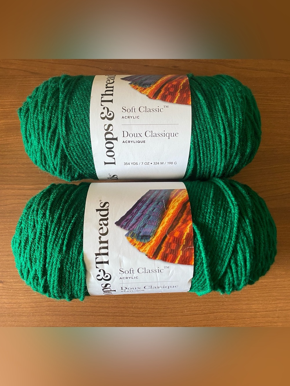 2 Loops & Threads Soft Classic Yarn Ivy Green 354 YDS/7 Oz